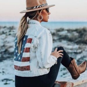 USA Distressed Jean Jacket 🇺🇸 Patriotic